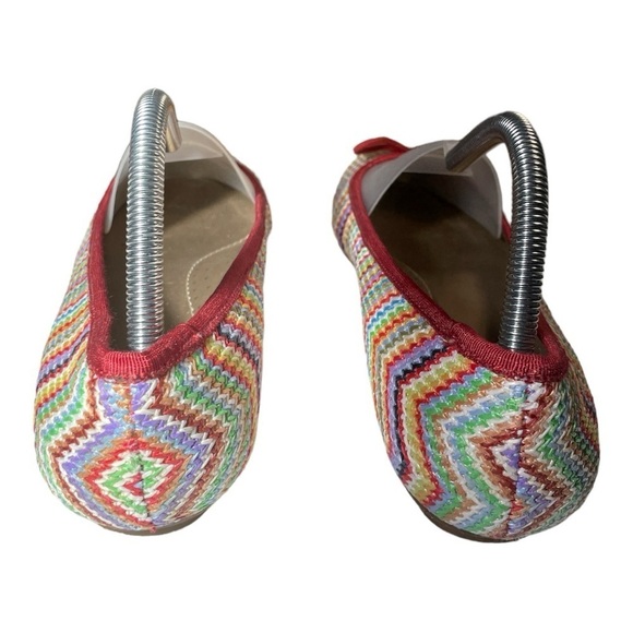 VANELI 8W woven rainbow zig zag flats/ Ballet Flats - Picture 5 of 11